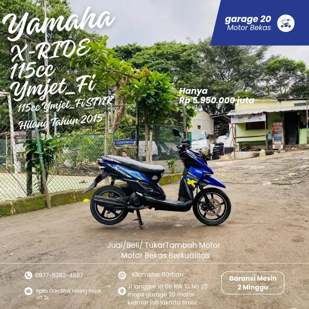 Yamaha X-Ride 115cc Stnk Hilang Ymjet Fi Tahun 2015
