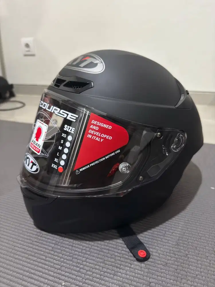 HELM KYT TT COURSE PLAIN MATT BLACK (CLEAN) - XXL