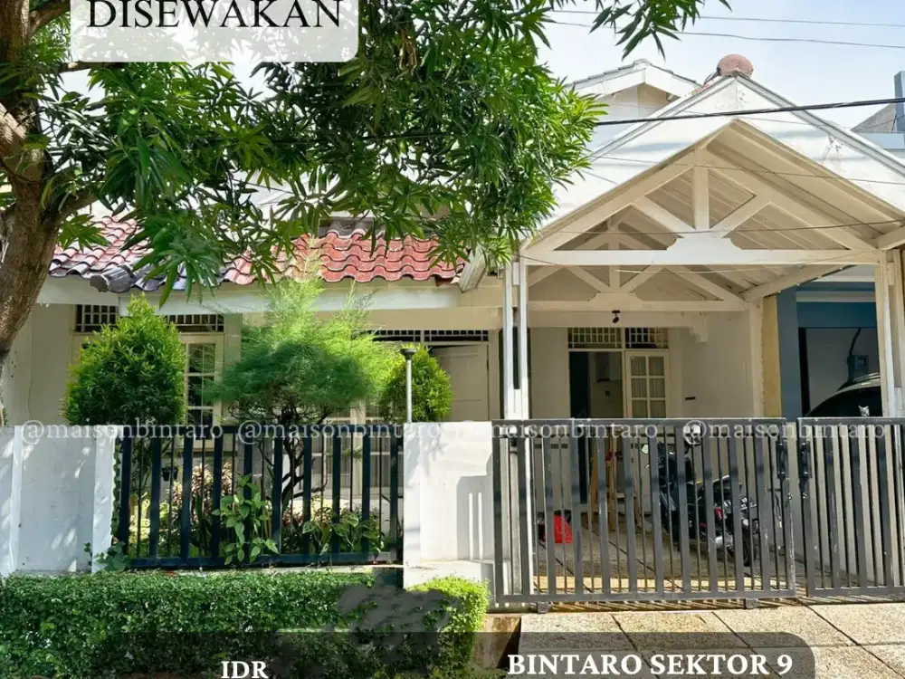 Disewakan Rumah di Bintaro Sektor 9 (SP 0742)