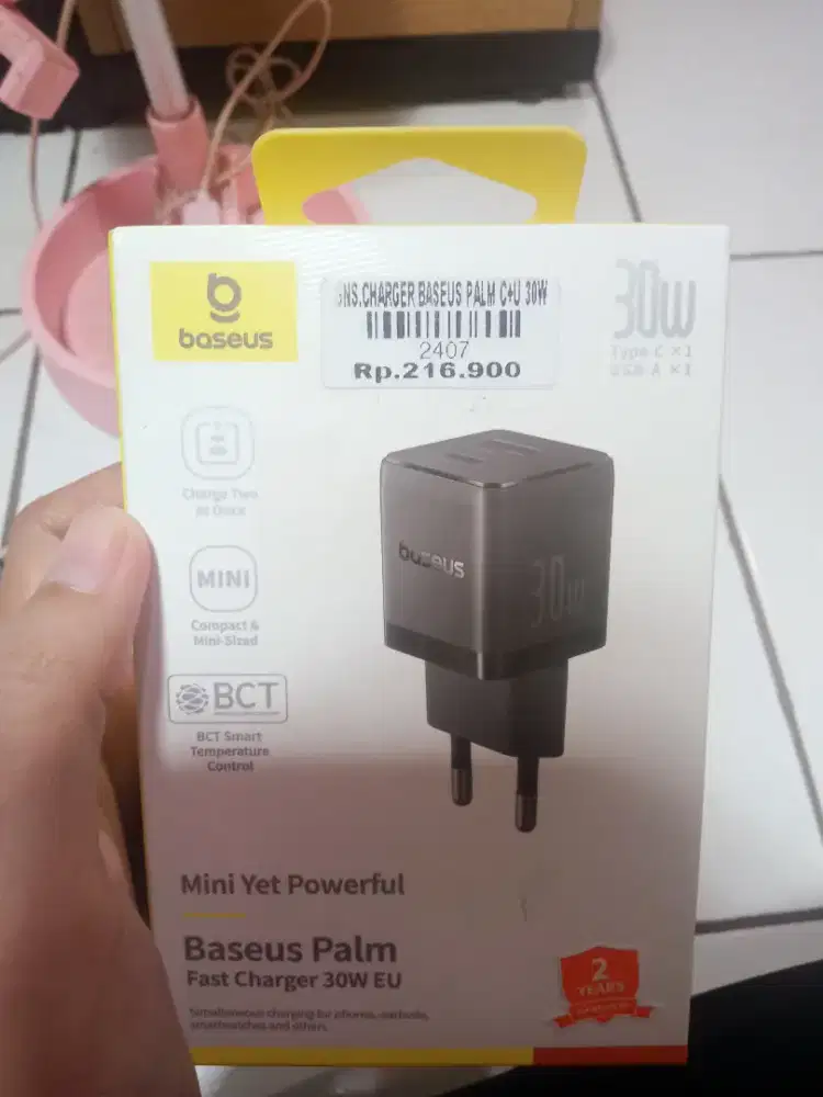 CHARGER BASEUS PALM C+U 30W| ATLANTIS DAHSYAT