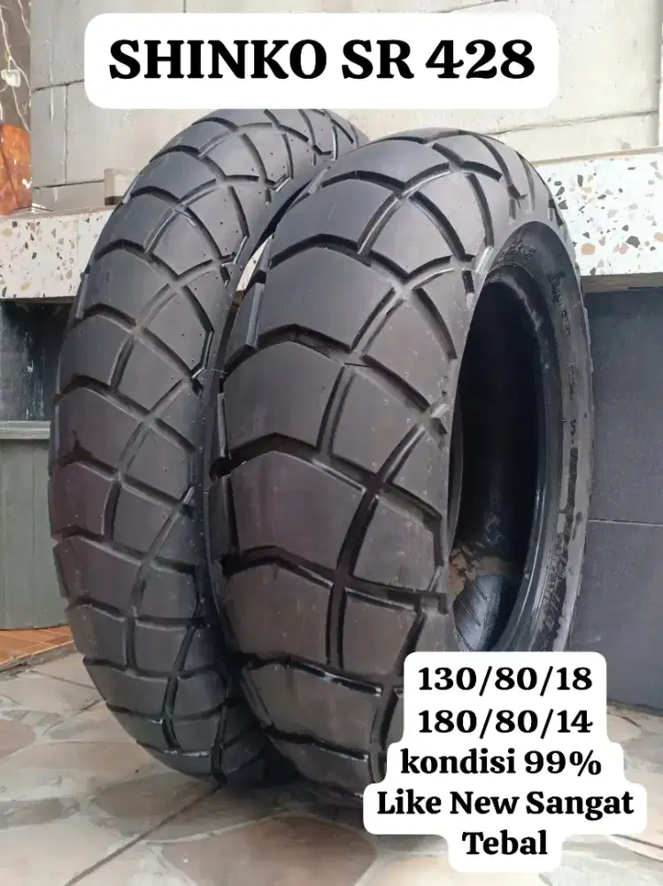 ban second copotan ban shinko sr 428 130/80/18 180/80/14 like new