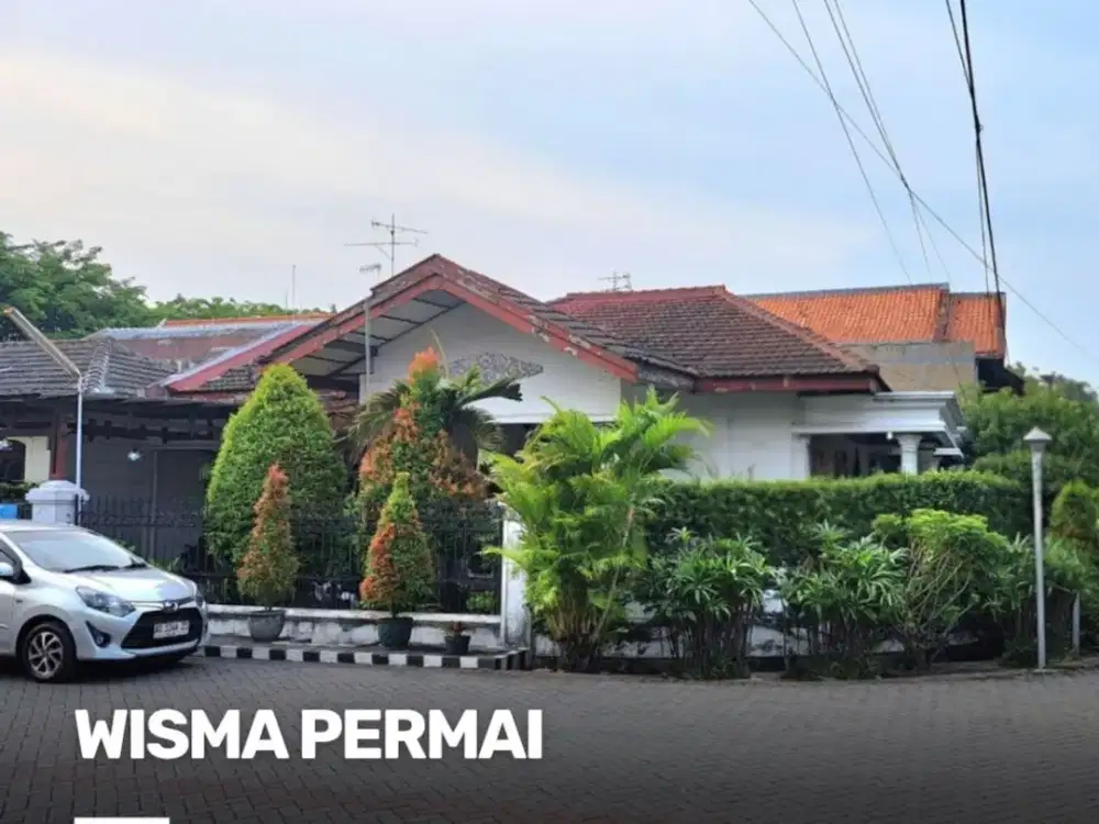 Rumah Wisma Permai STRATEGIS ROW 4 MOBIL HITUNG TANAH