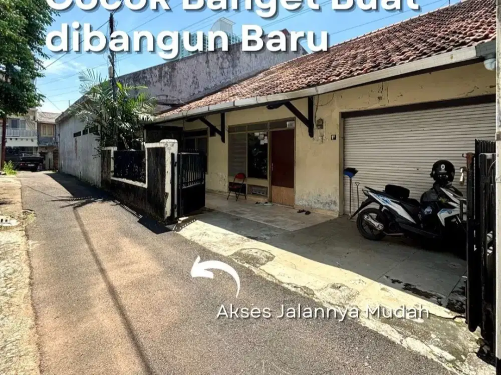 MURAH Rumah Hitung Tanah !! Luas 160 di Patal Senayan Jakarta Selatan