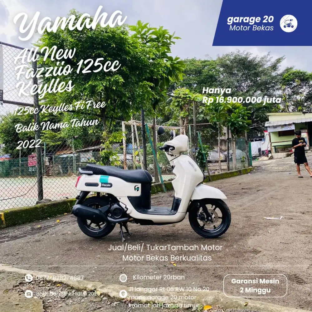 Yamaha All New Fazzio 125cc Keylles Fi Free Balik nama Jkt Tahun 2022