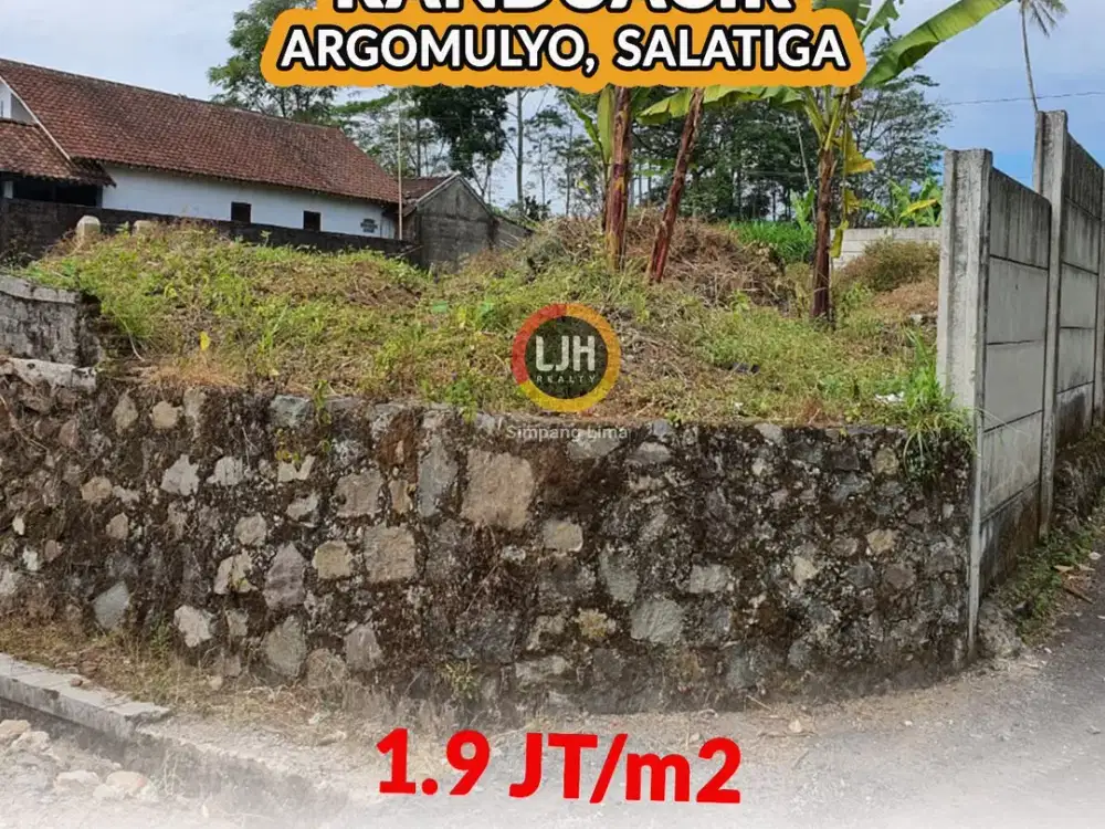 Dijual Tanah Luas 874 di Argomulyo Kota Salatiga