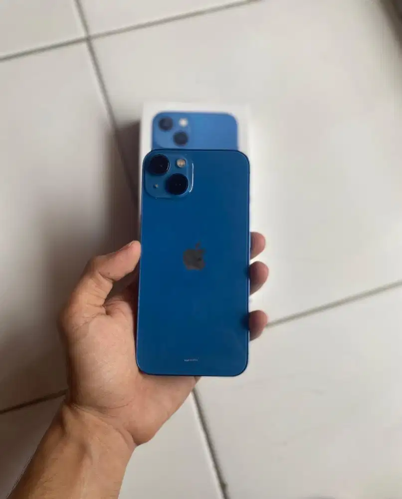 Iphone 13 128GB Blue ex Ibox - BH 89% - Mulus