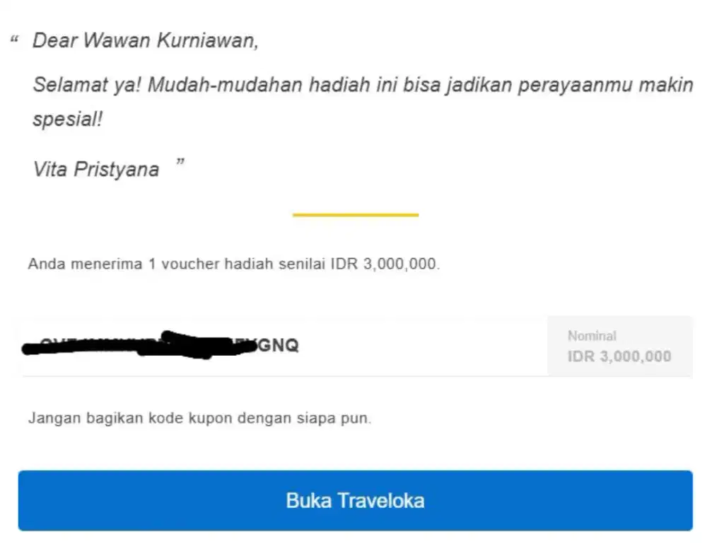 voucher traveloka elektronik 3juta