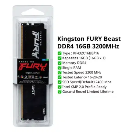 RAM KINGSTON FURY BEAST DDR4