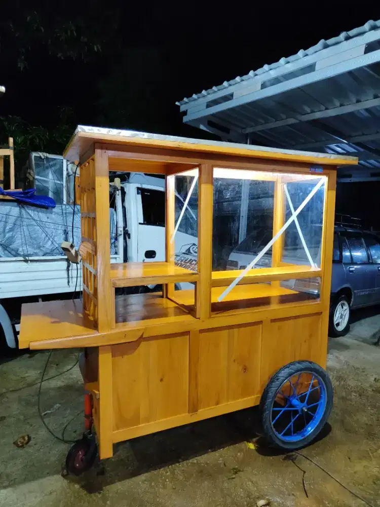 Jual Gerobak Angkringan,Bakso,Mie Ayam,Bubur,Roti BakardlL.
