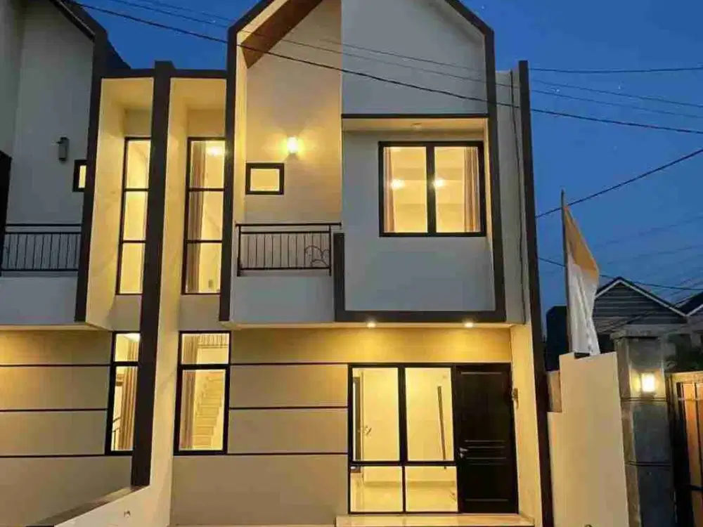 Jual Rumah Baru 2 Lantai Murah Mewah Bisa Tanpa DP Pamulang Tangsel Tangerang Selatan CAT