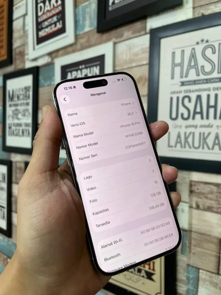 iphone 16 pro 128 inter mulus like new