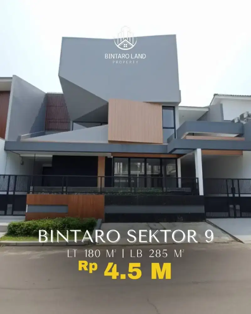 Di jual rumah baru ada kolam renang di bintaro sektor 9