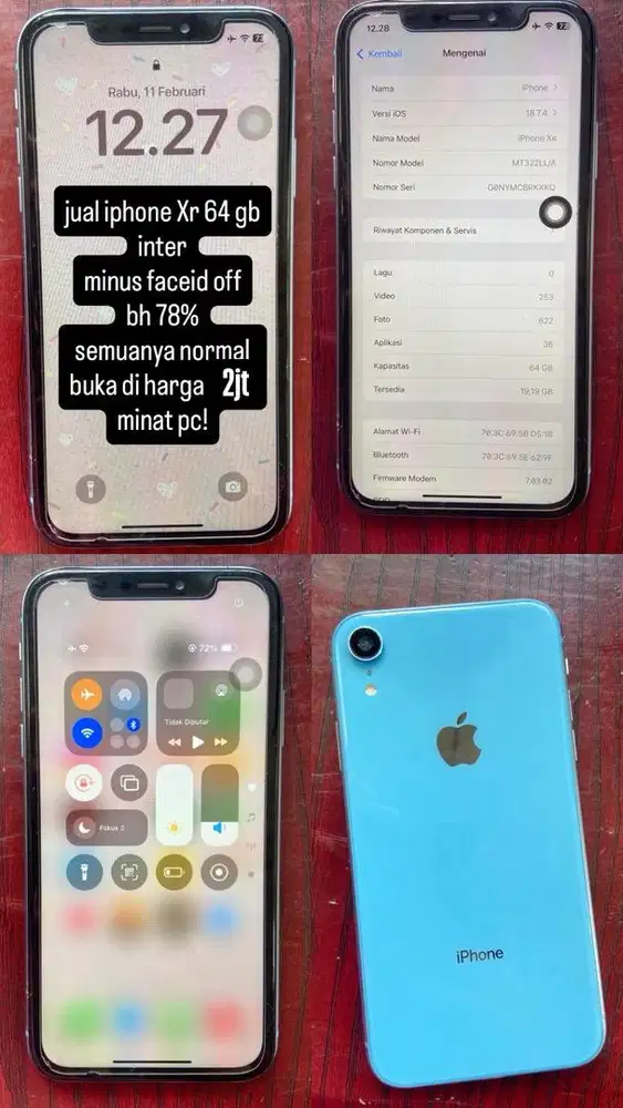 Iphone Xr blue inter