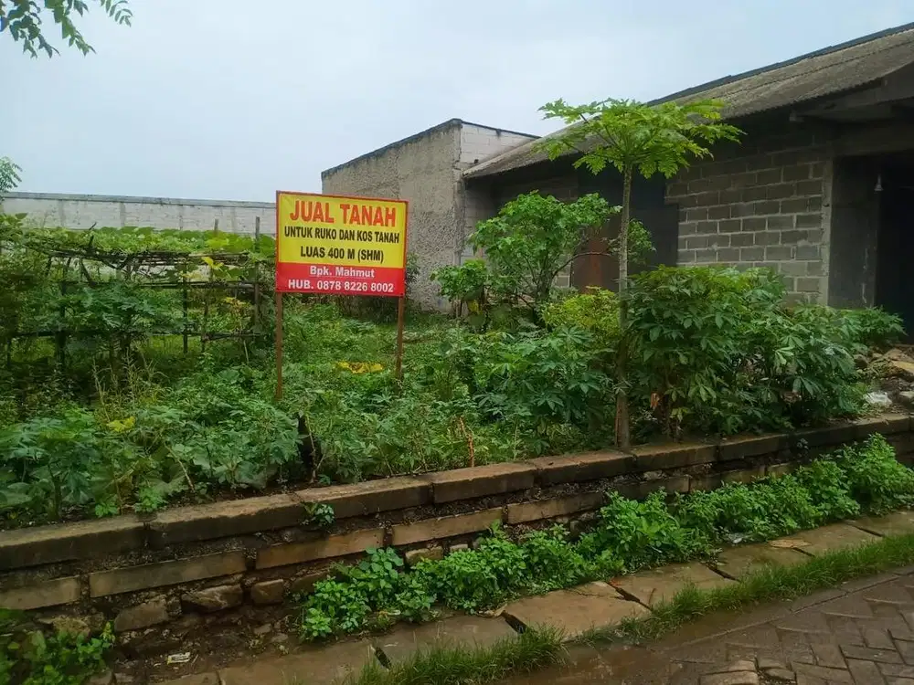 Tanah strategis,depan jalan gang