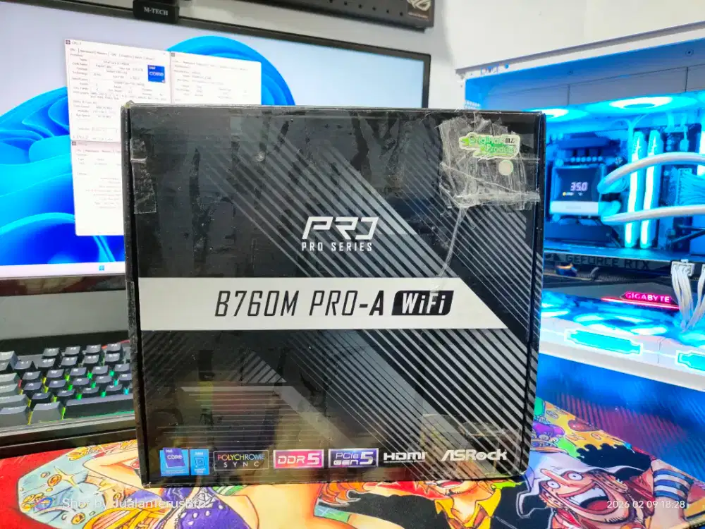 MOTHERBOARD ASROCK B760M PRO-A WIFI DDR5 (BOX) | GARANSI ON 09-2028