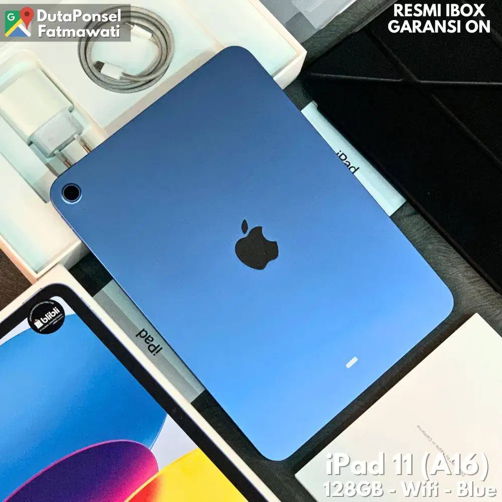 IPAD 11 (A16) 128GB WIFI BLUE GARANSI IBOX ON 2026 LIKENEW