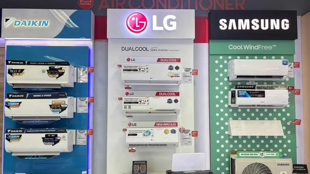 Ac Tv mesin cuci kulkas dll