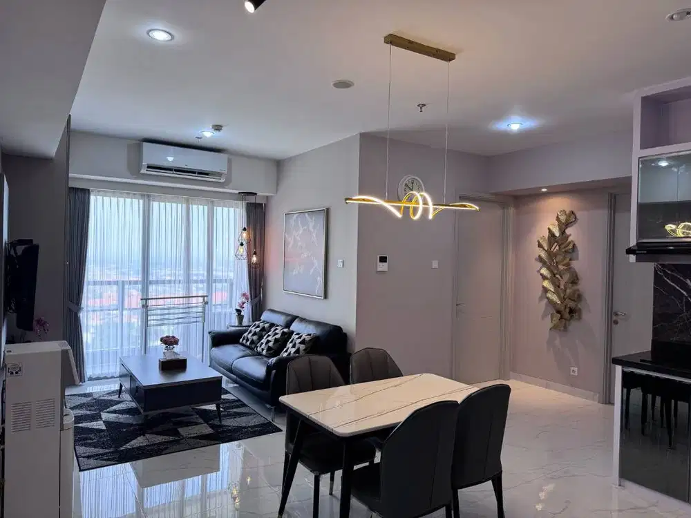 DISEWAKAN CEPAT SIAP HUNI LAVIZ 2BR 85m2 FULL INTERIOR CANTIK POL