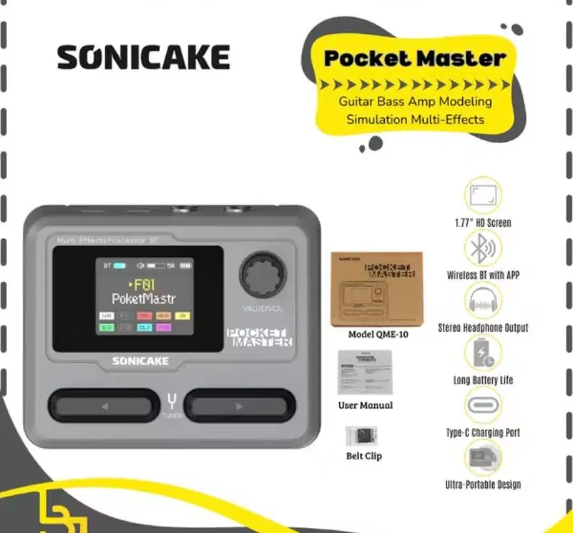 Efek gitar sonicake pocket master second mulus