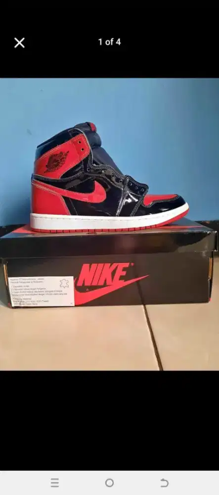 Air jordan retro high black varsity redwhite Nett HARGA PAS,FAKE REFUN