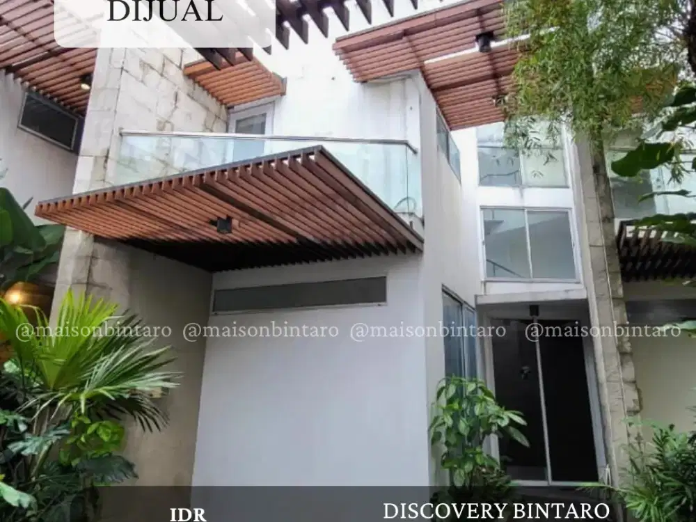 HOT DEAL! Rumah Japanese Style di Discovery Bintaro — Unik & Siap Huni (SP 0799)