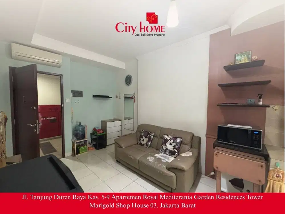 Apartemen Mediterania Garden 2 2BR Siap Huni Harga 50JT/Tahun