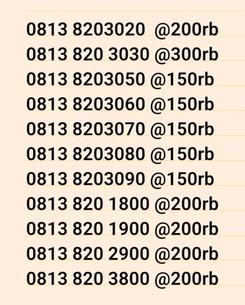 Nomor cantik simpati 11 angka seri minimalize