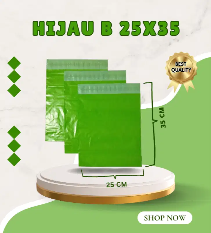HIJAU B 25X35/PACK