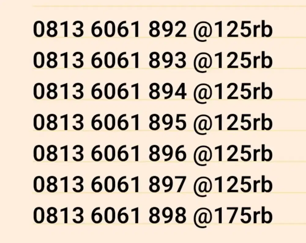 Nomor cantik simpati 11 angka seri area aceh 2