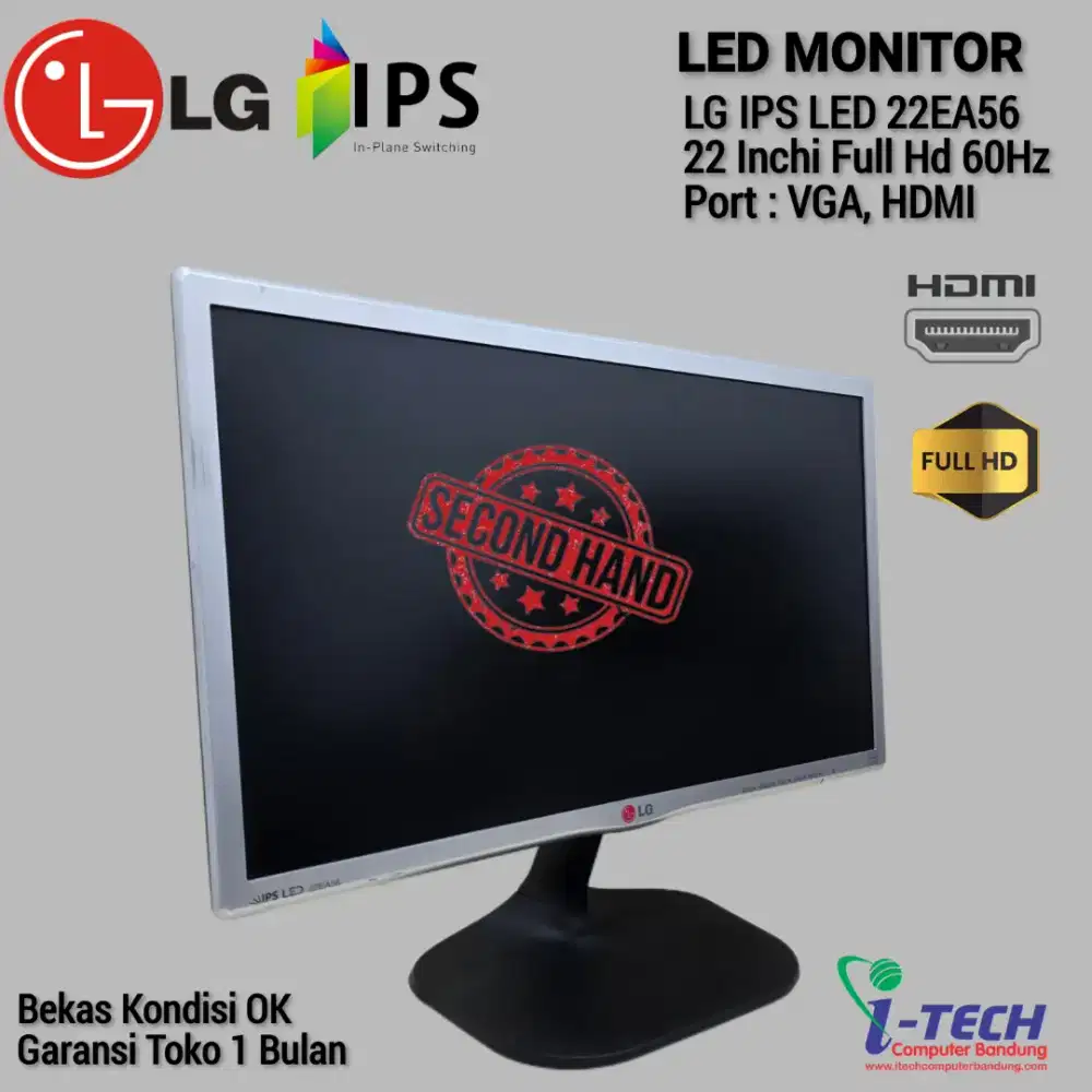 LED MONITOR LG IPS LED 22EA56