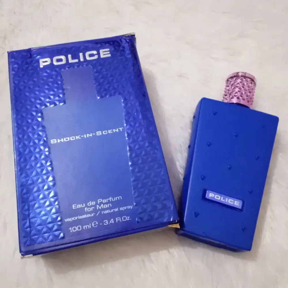 Botol Parfum Kosong + Dus Police Shock-In-Scent 100ml