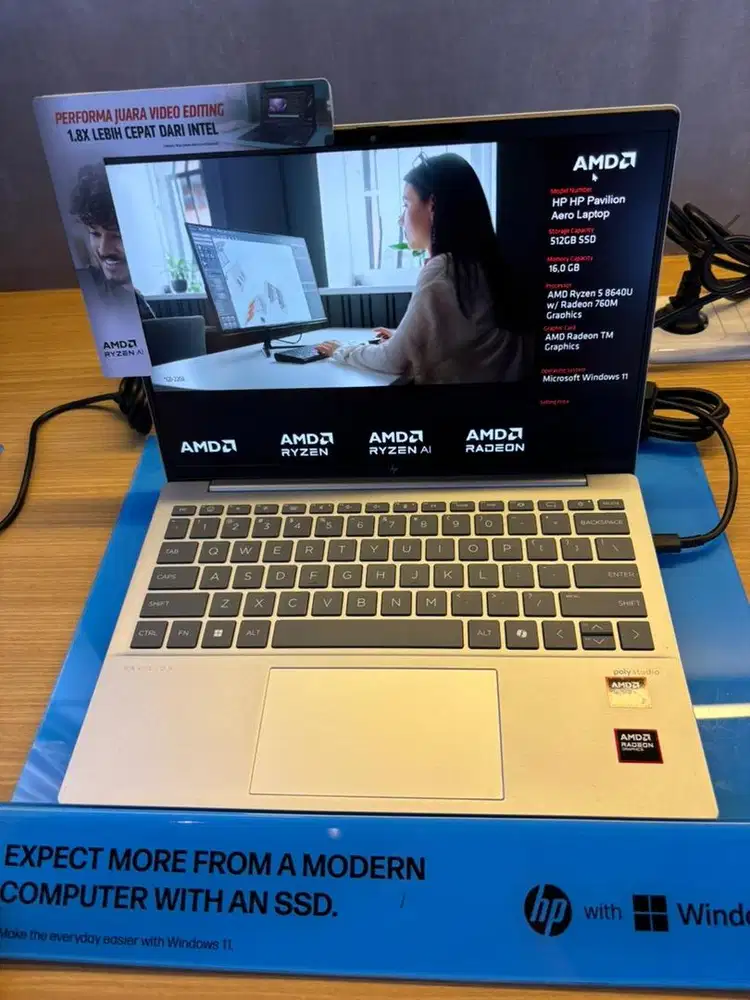 CICILAN LAPTOP HP AMD RYZEN 5 512 Gb PROMO BUNGA RINGAN
