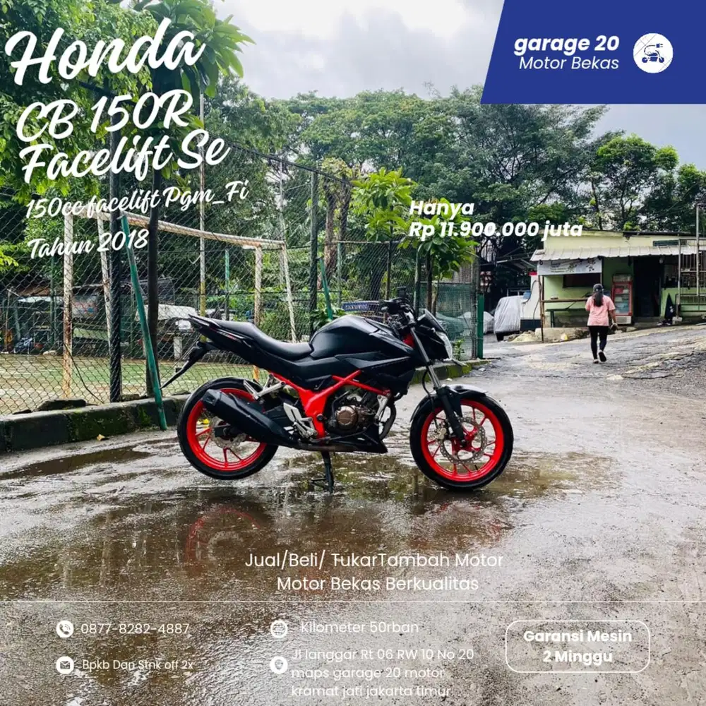Honda Cb 150R Facelift Pgm_Fi Rangka Merah Tahun 2018