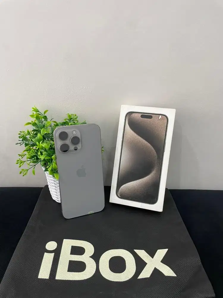 IPhone 15 ProMax 512GB iBox Natural mulus Fullset Ori BH 88% 3Utool 98