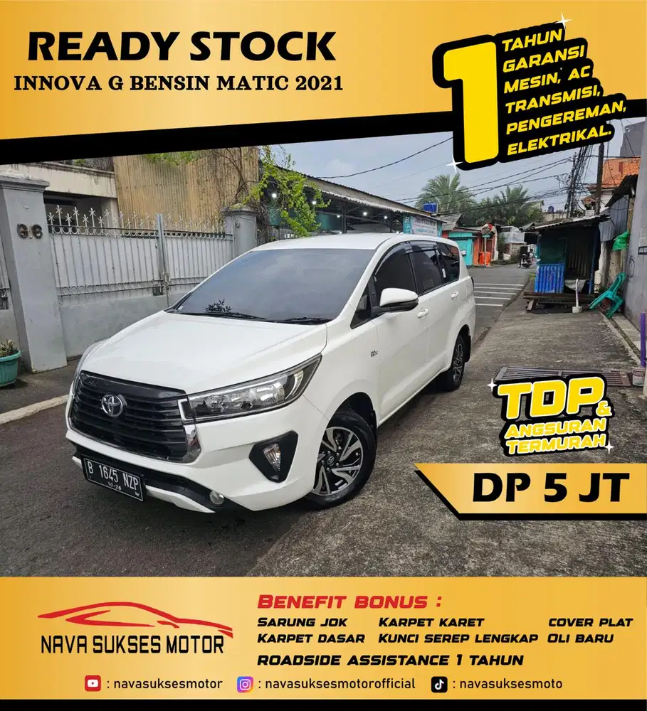 TDP 5 JUTA - INNOVA G BENSIN 2021