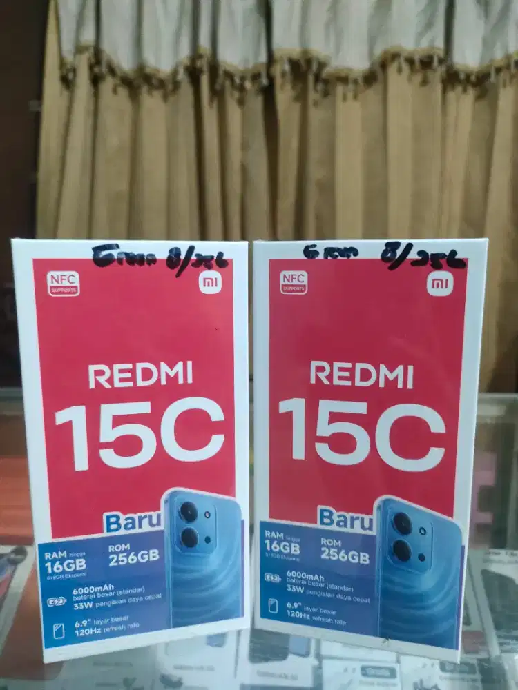 New Xiaomi Redmi 15C-8/256 GB Garansi Resmi 1 Tahun