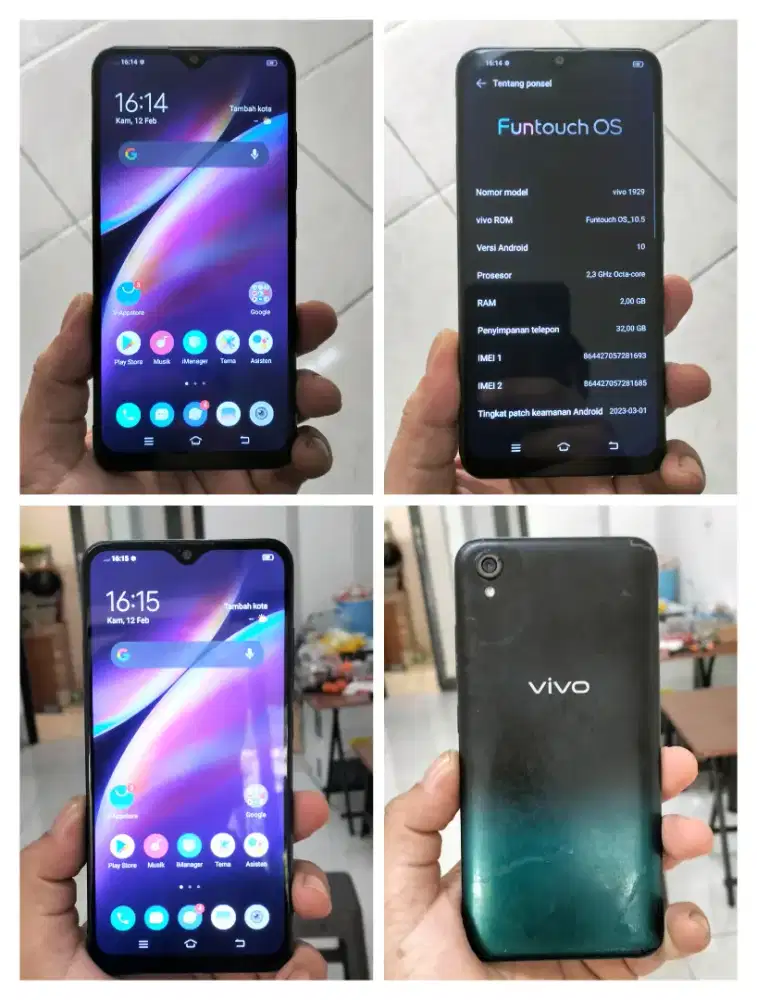 Vivo Y91C ram 2/32Gb