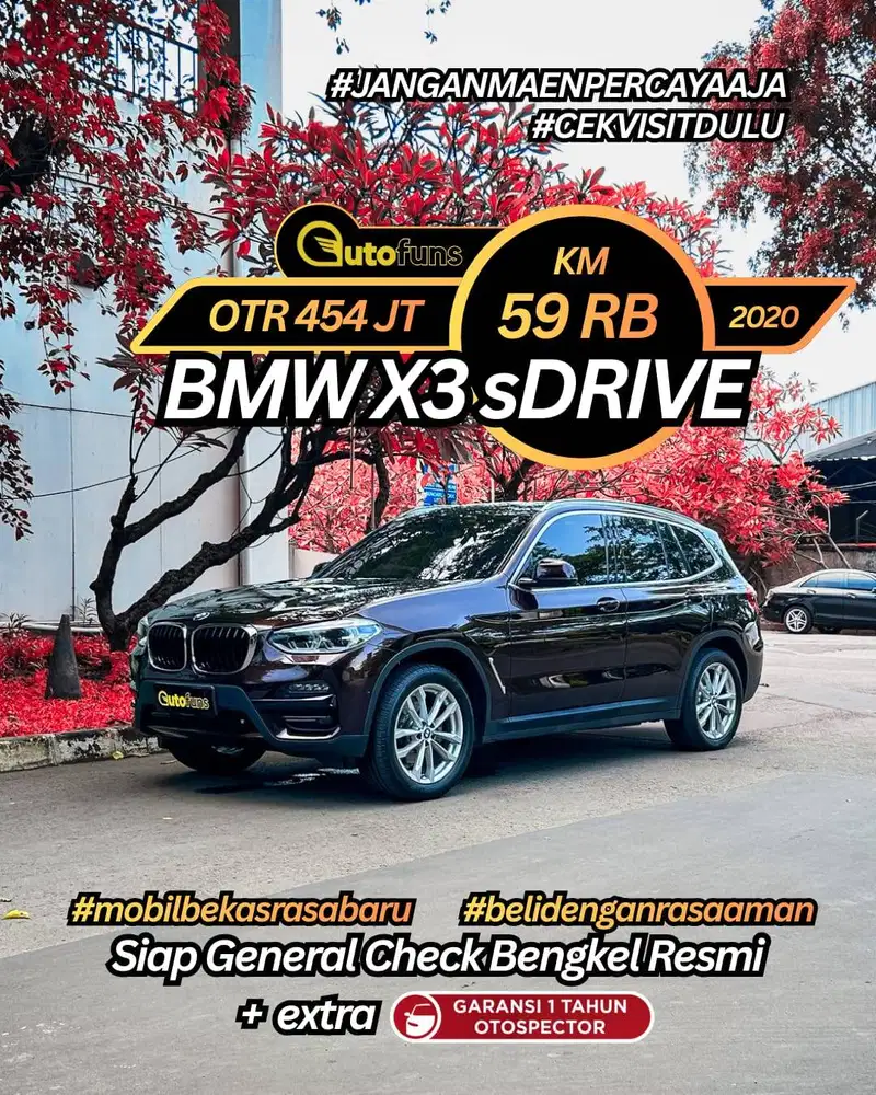 Km 59 Ribu BMW X3 sDrive20i 2021/2020 msport xDrive xLine G01 G45 G02