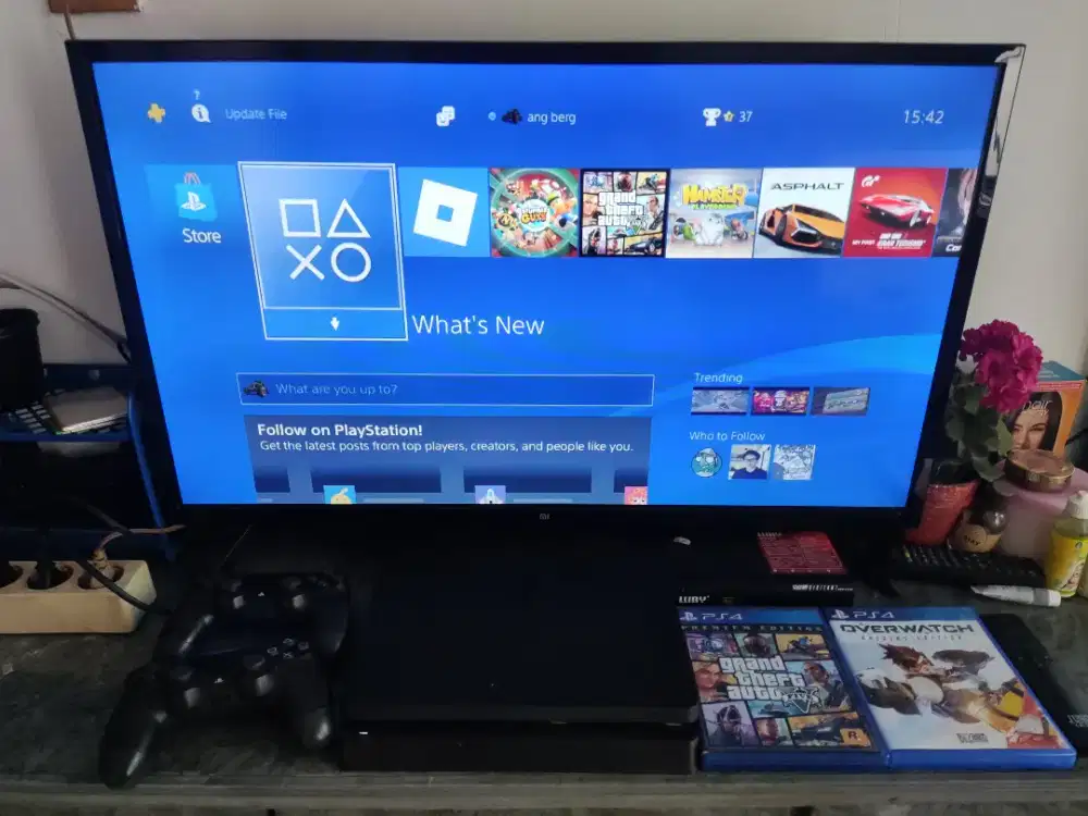 PS4 slim original seri 2200A hdd 500Gb
sistem 13.02 OFW playstation 4
