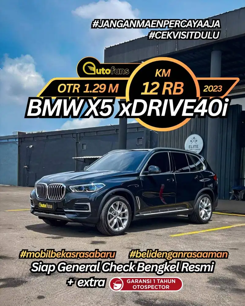 Km 12 Ribu BMW X5 xDrive40i 2024/2023 msport sDrive xLine G05 G06 LCI