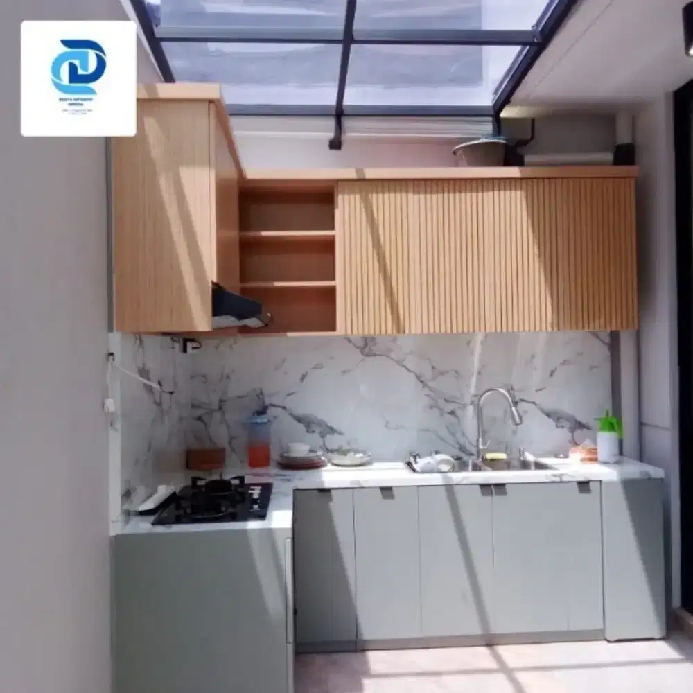 Kitchenset lemari partisi serta semua furnis custom free desain murmer