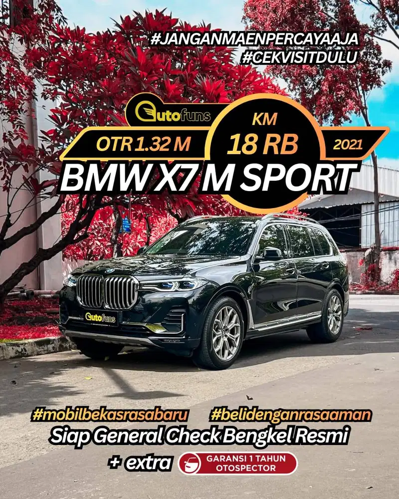 Km 18 Ribu BMW X7 xDrive40i 2022/2021 msport sDrive xLine G06 G07 LCI