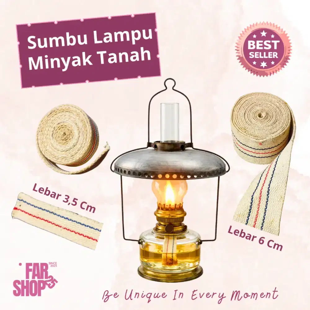 Sumbu Lampu Minyak Tanah Teplok Lebar 3,5 Cm & 6 Cm Murah Kuat