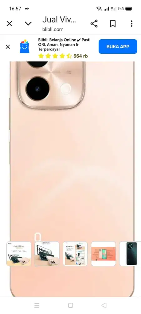 Jual hp Vivo ram 6/128 siap pakai