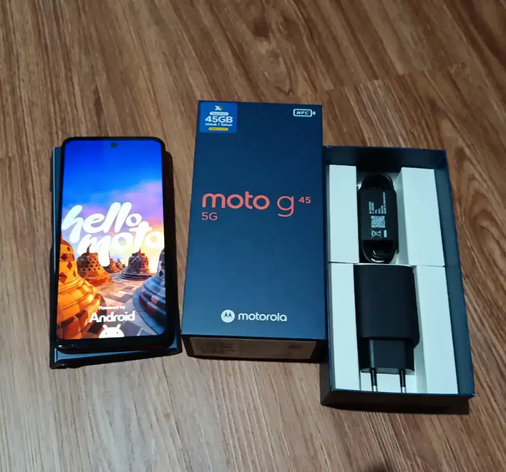 Motorola G45 5G 8/256, Fullset Garansi Resmi Aktif, No Minus, Bisa COD