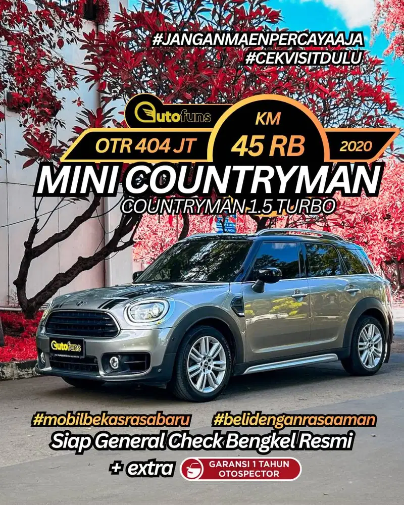 Km 45 Ribu Mini Countryman 2021/2020 Coopers 2.0 Cooper 1.5 LCI Turbo