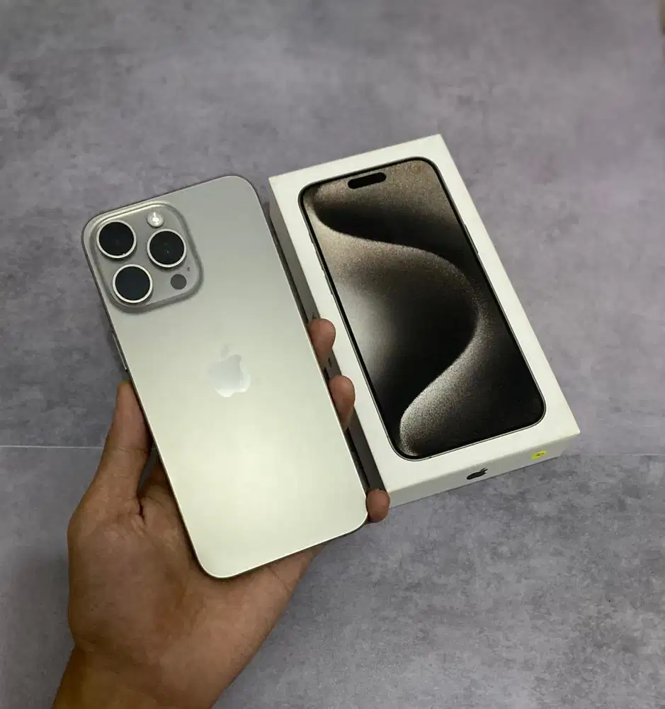 iPhone 15 Promax 256GB iBox Natural titdanium fullset original