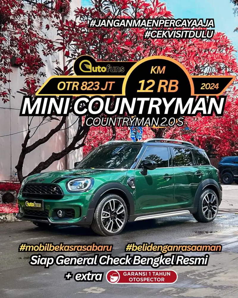 Km 12 Ribu Mini Countryman 2025/2024 Coopers 2.0 JCW S F60 F65 F66 F67