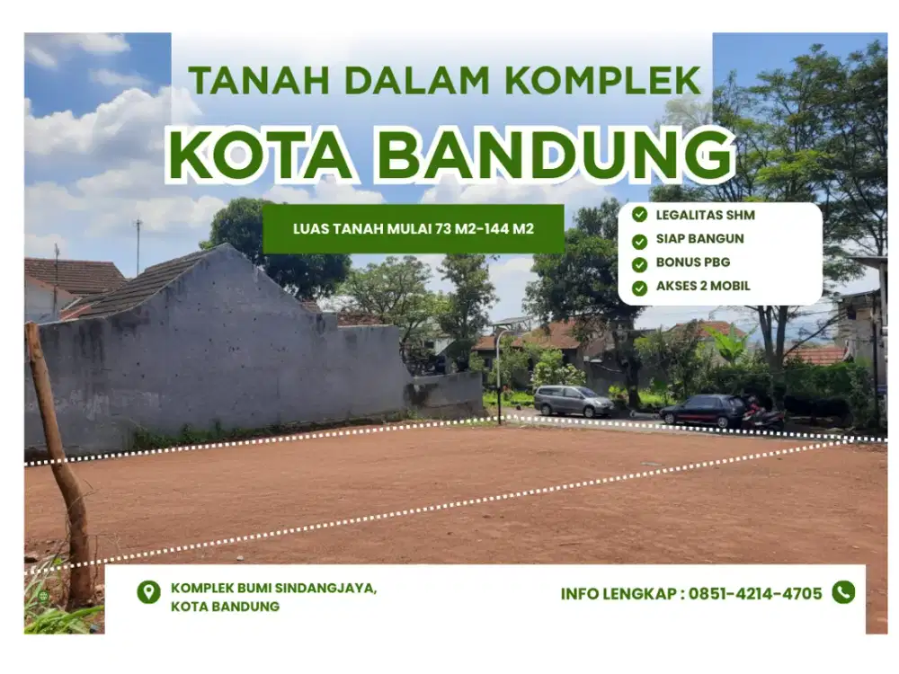 Dijual Tanah Langsung Siap Bangun! BONUS PBG Kota Bandung + View Pegunungan