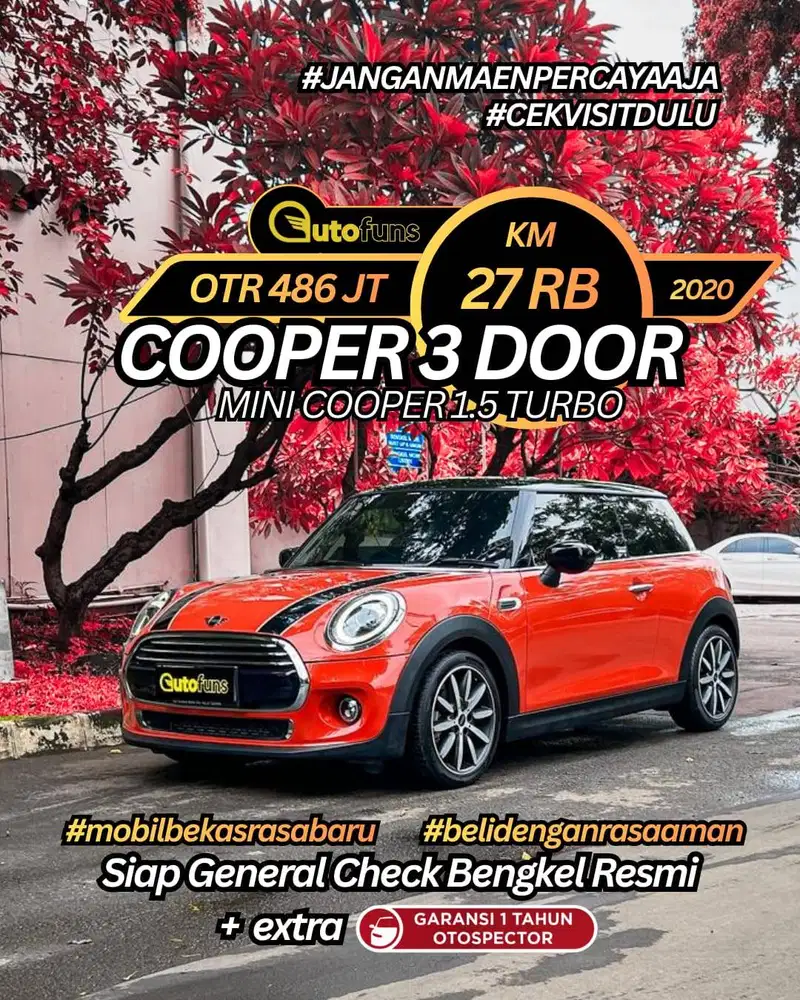 Km 27 Ribu Mini 3 Door 2021/2020 Coopers 1.5 JCW S F55 F56 F65 F66 F67